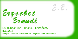 erzsebet brandl business card